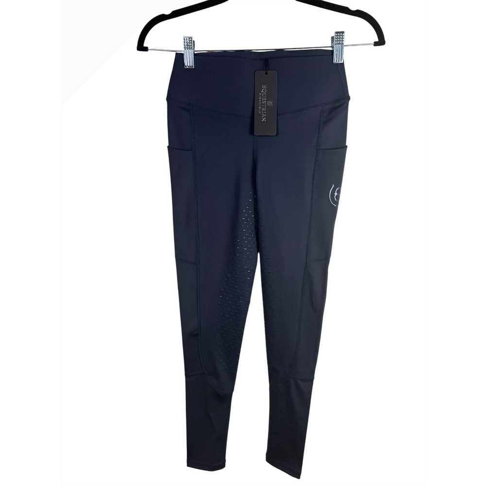 NWT Equestrian Stockholm Blue Full Seat Riding Breeches Tights Size XXS